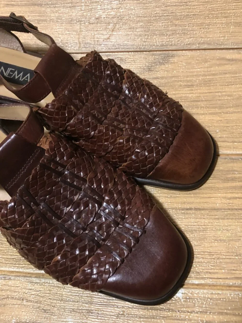 Ipanema men fisherman's style leather sandals, brown cognac, 10